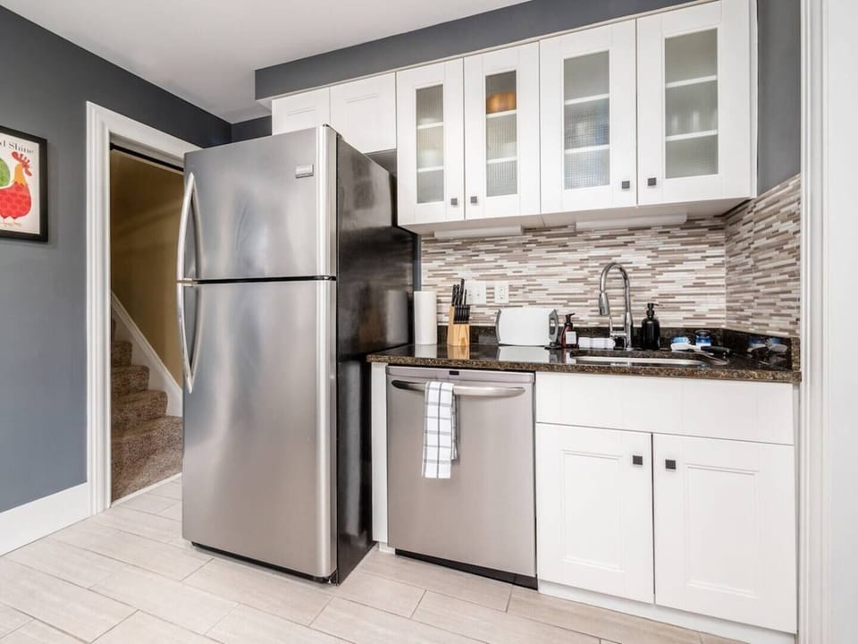 Water pitcher in the fridge features filtered water and a dishwasher!  