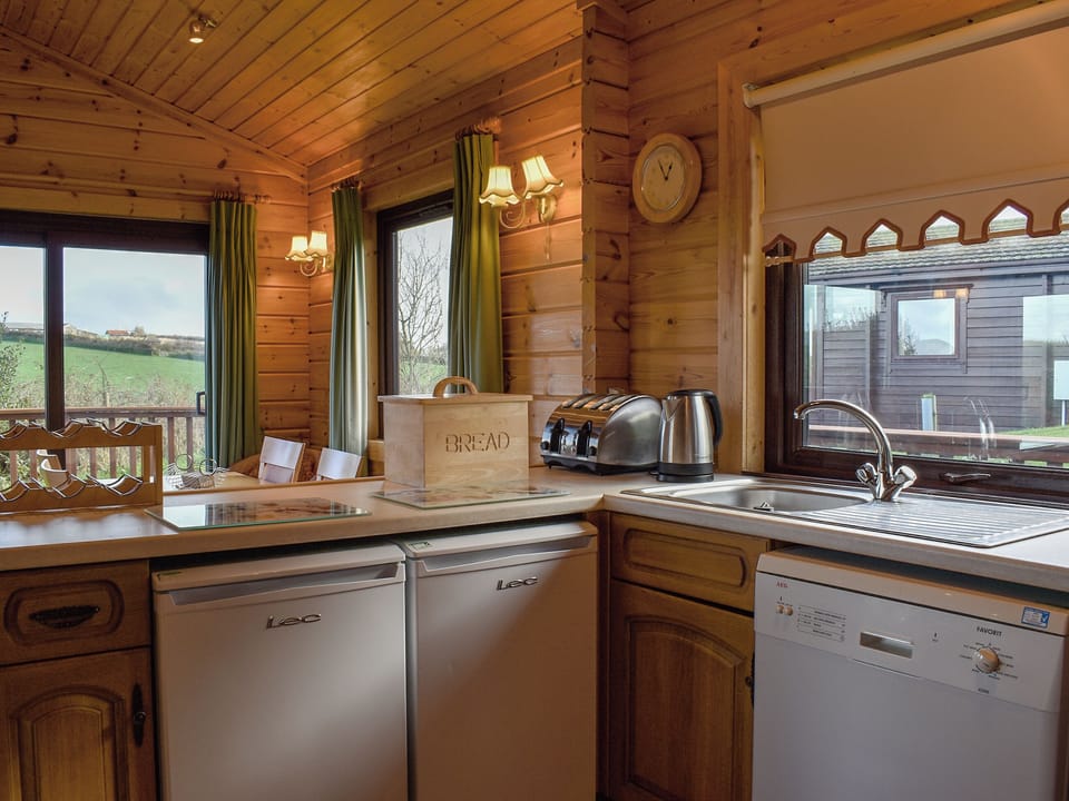 Kitchen area | Jasmine Lodge, Woolsery, near Hartland