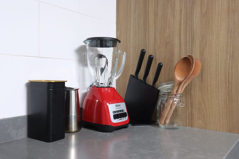 Apartment | Private kitchen | Full-size fridge, microwave, oven, stovetop