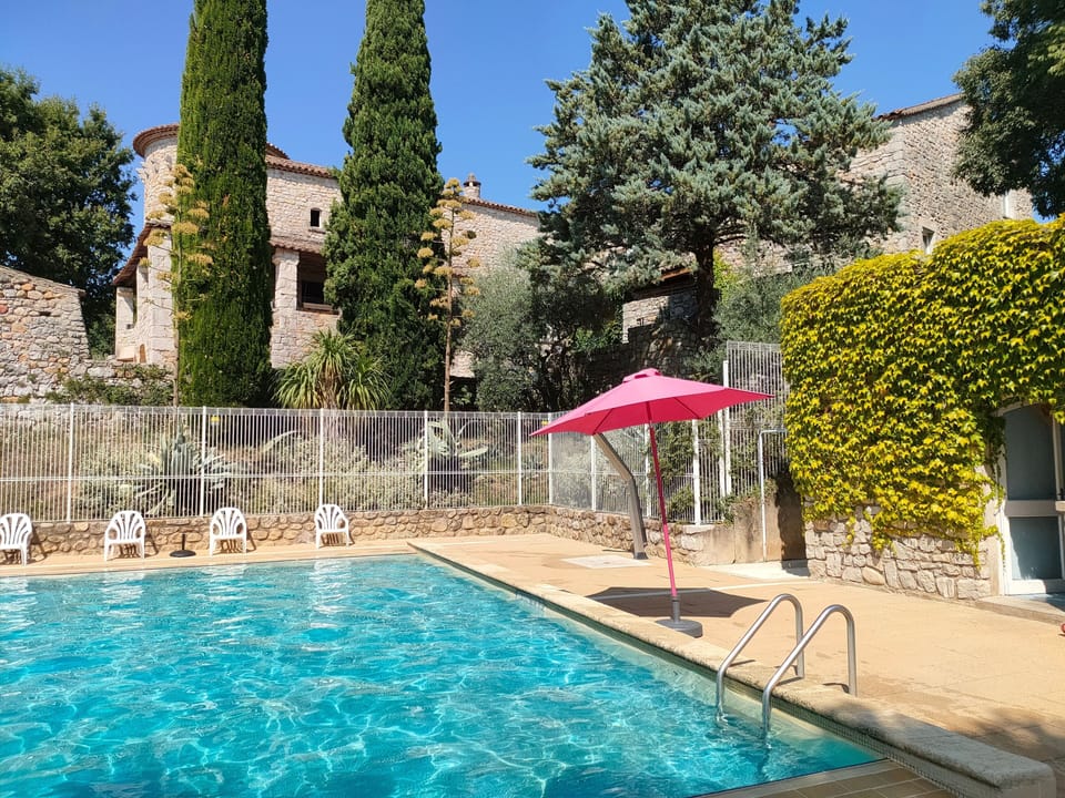 The pool is refreshing.