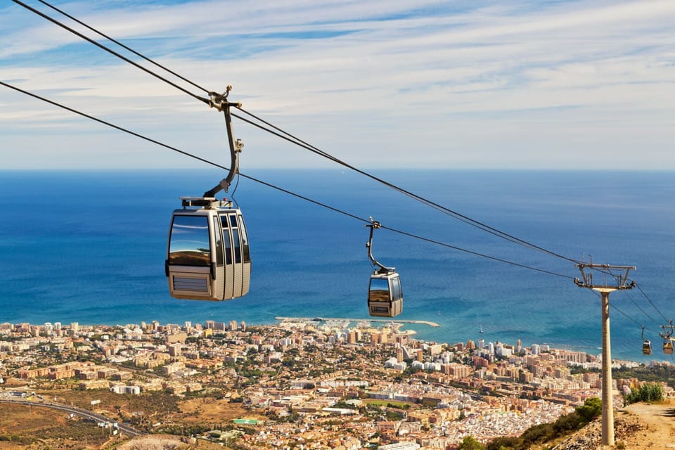 Funicular railroad above the Costa del Sol.