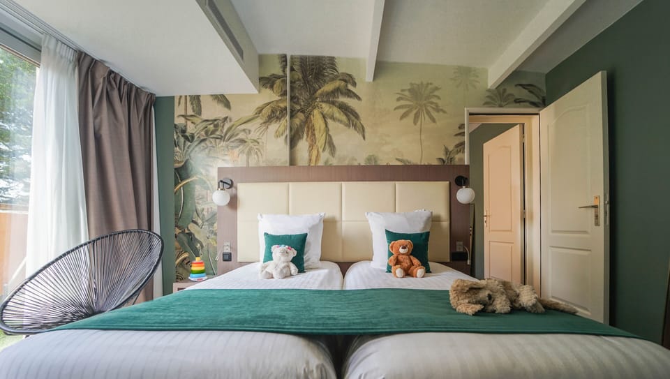 Family Room - 2 connecting Superior rooms | Laptop workspace, blackout drapes, iron/ironing board