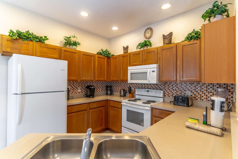 A fully-equipped kitchen, designed for comfortable at-home meals.