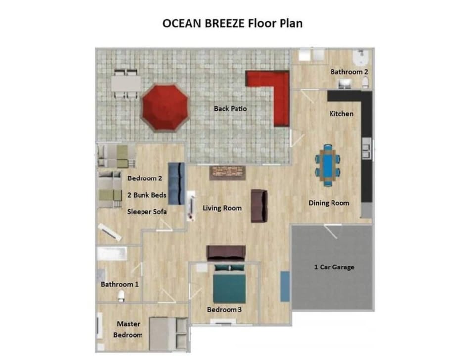 Floor plan layout.