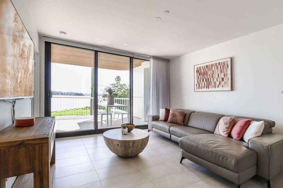 Living Room with balcony access