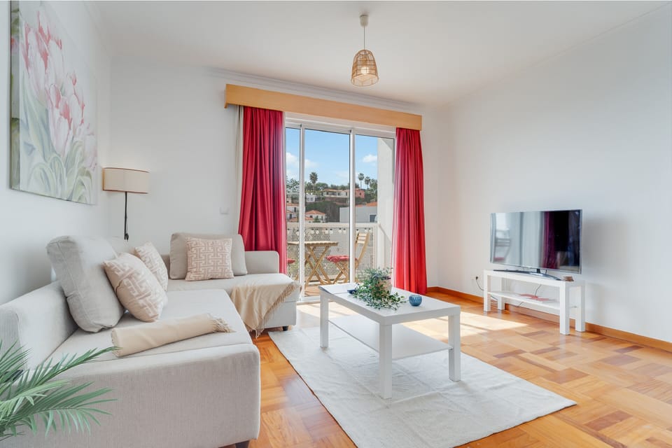 Apartment | Living area | 52-inch flat-screen TV with cable channels, TV