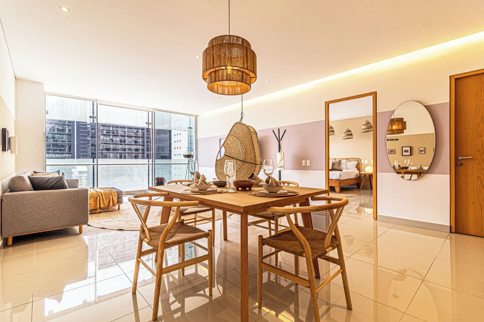 Standard Apartment | Living area | 50-inch LED TV with cable channels, TV