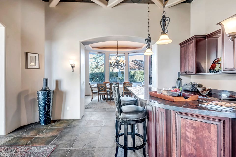 Bar with Built-in Wine Fridge