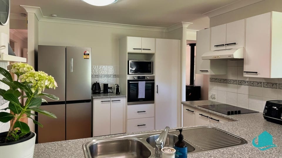 Roomy kitchen with modern amenities