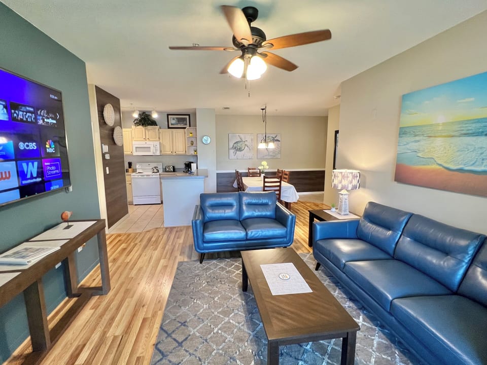 75" Flat Screen Roku Tv and Ceiling Fan !