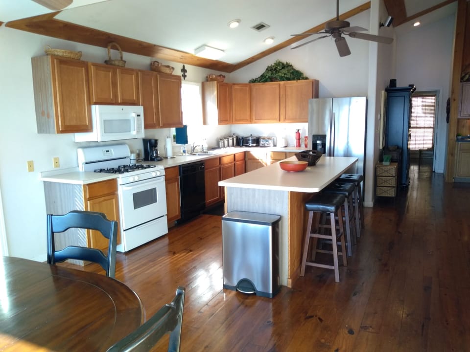 Dining room view of kitchen