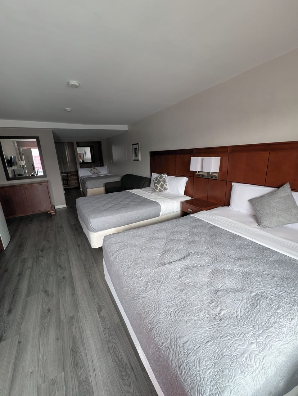 Family Room, 2 Queen Beds | Desk, free WiFi, bed sheets