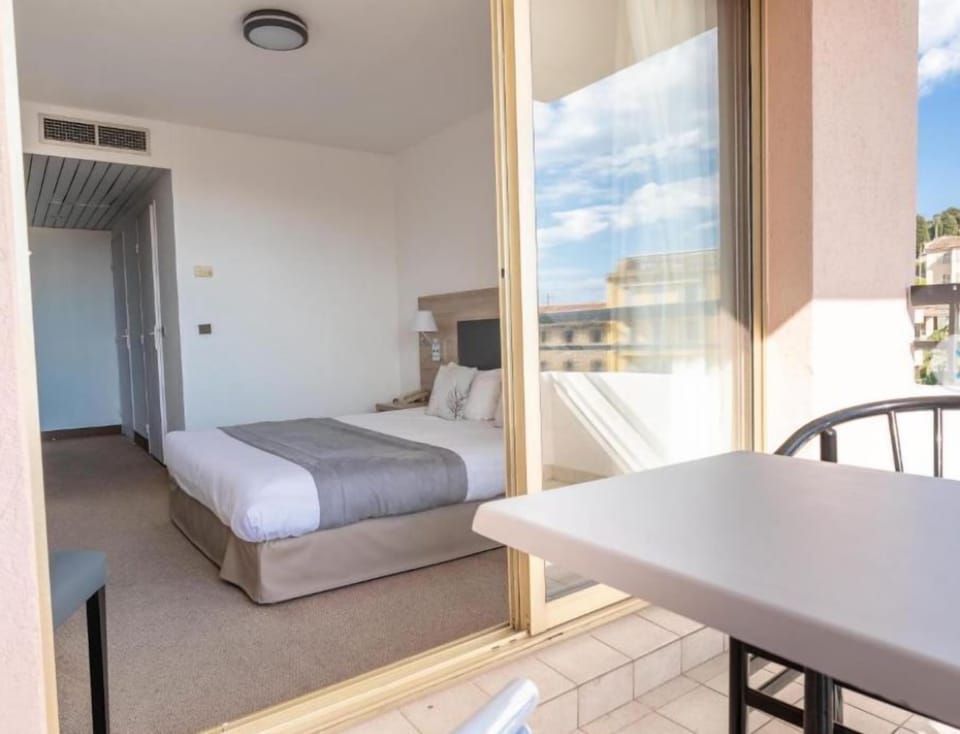 Get a peaceful night sleep in our cozy bedroom.