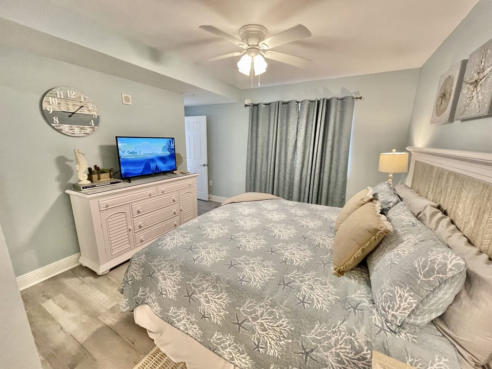 King Bedroom Suite with Private Bathroom • Smart TV • Comfortable Luxury Bedding