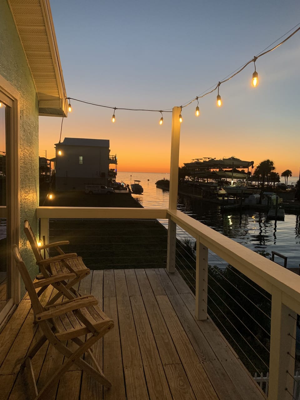Sunset view from balcony