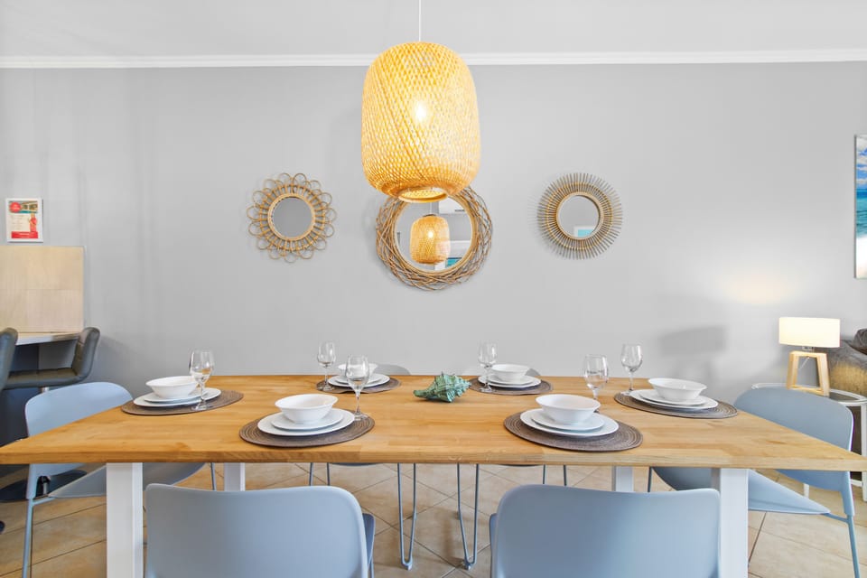 Gather around the table in our spacious dining area, ideal for both casual meals and special occasions.