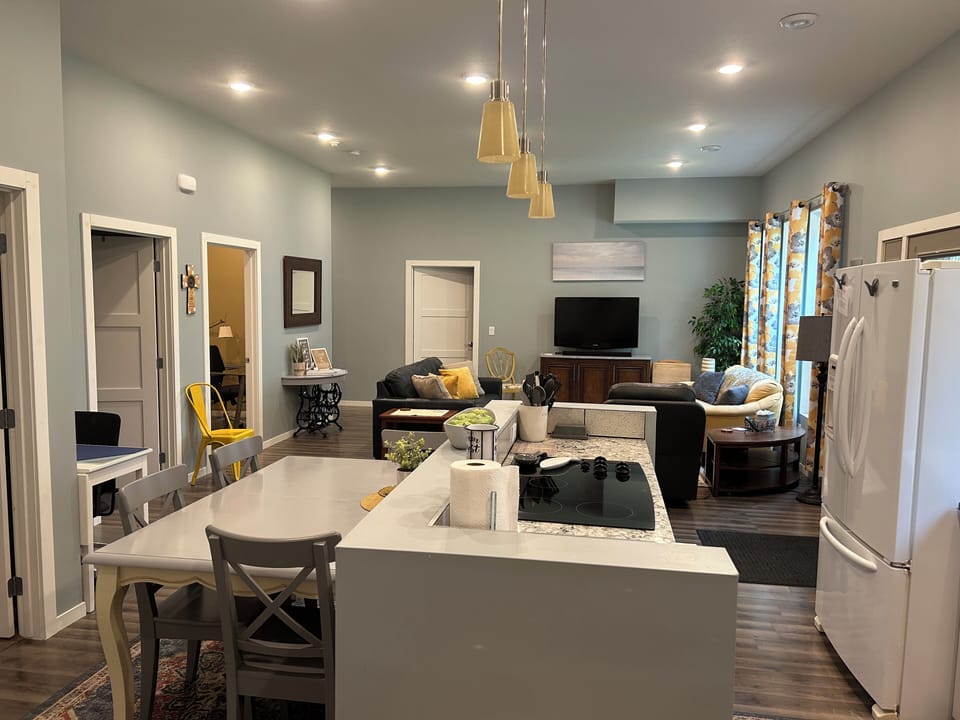 Great room - Kitchen and dining area