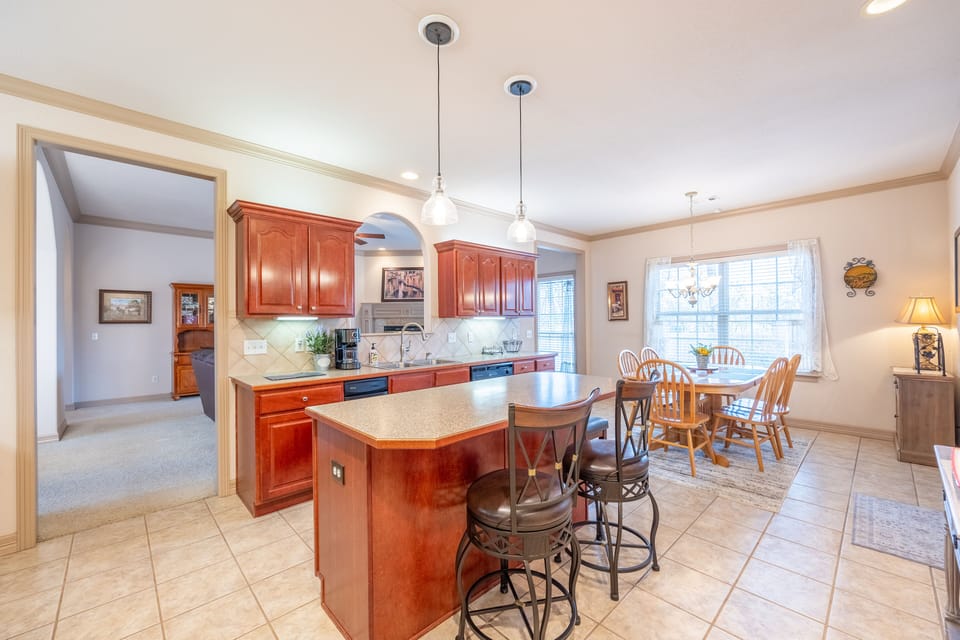 Fully stocked kitchen 