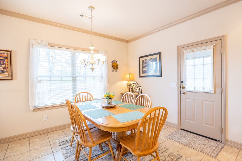 in kitchen dining table