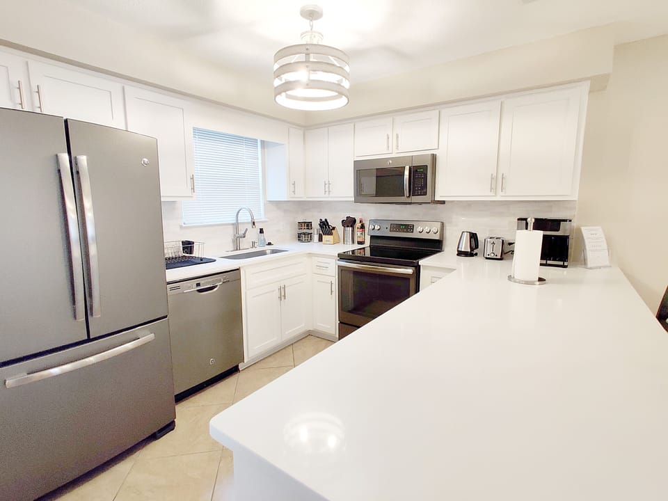 Fully stocked kitchen equipped for even a very long vacation