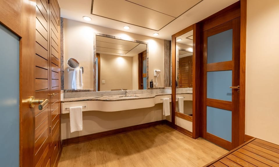 Family Room | Bathroom | Shower, rainfall showerhead, free toiletries, hair dryer
