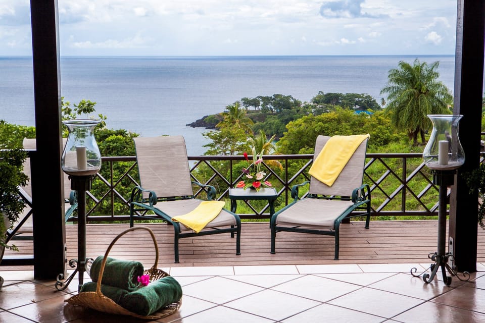 Open the door and step out onto your private balcony!