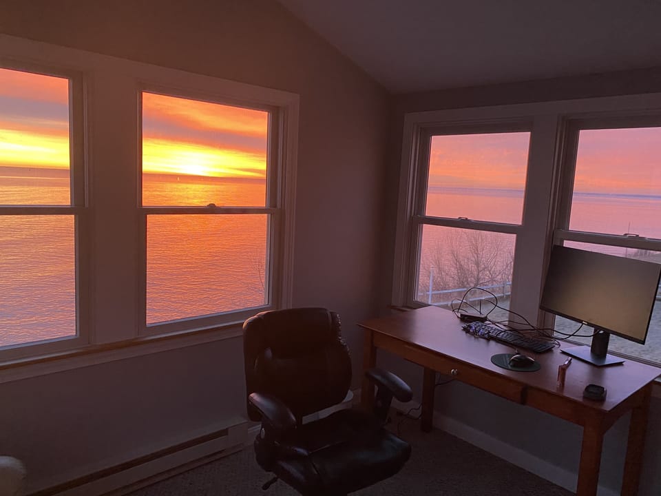 Sunrise in the office