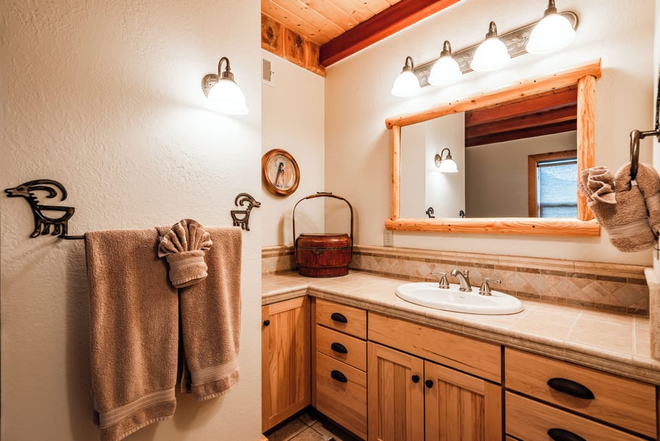 The primary bathroom. 