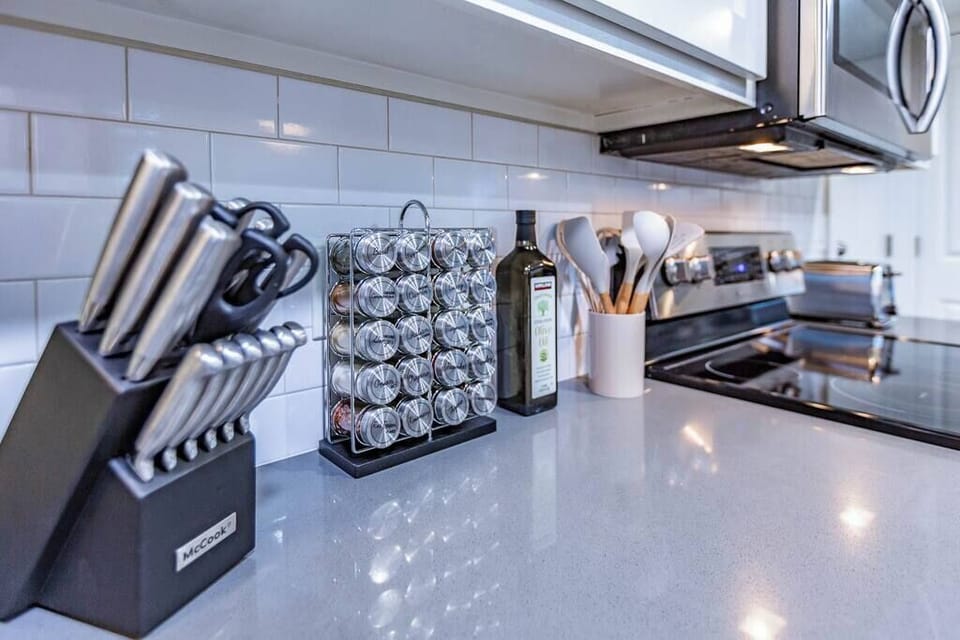 Elevate your culinary skills with our assortment of knives for precision cooking, and enrich your dishes with a variety of spices for a burst of rich and flavorful goodness.