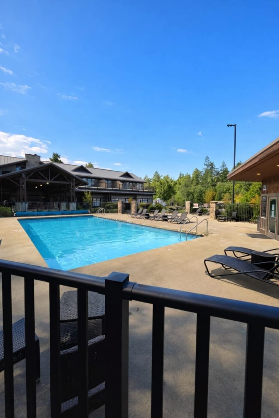 Outdoor oversized heated Resort Pool. Open May-Oct.
