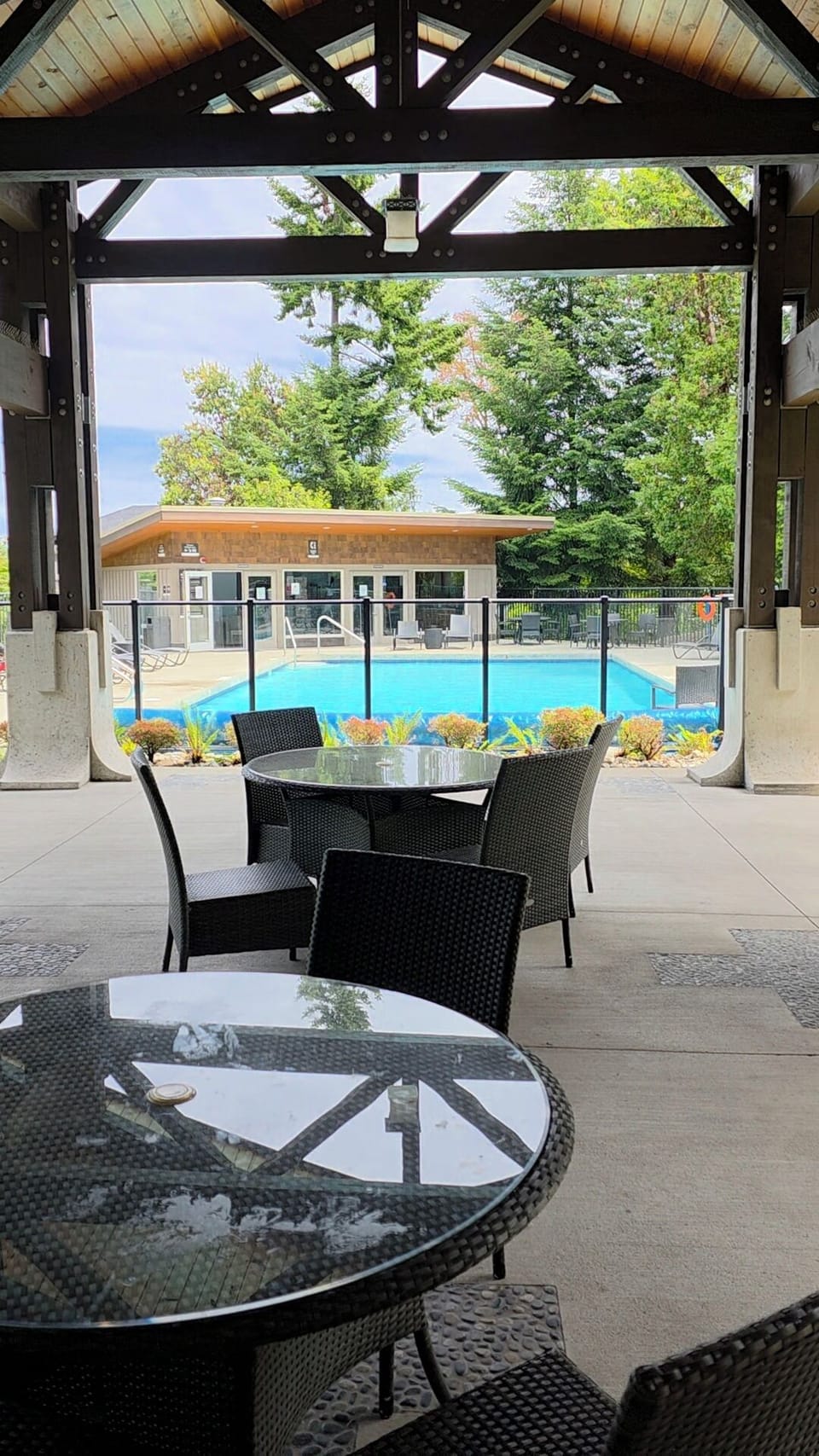 Pool and hot tub  Resort view.
