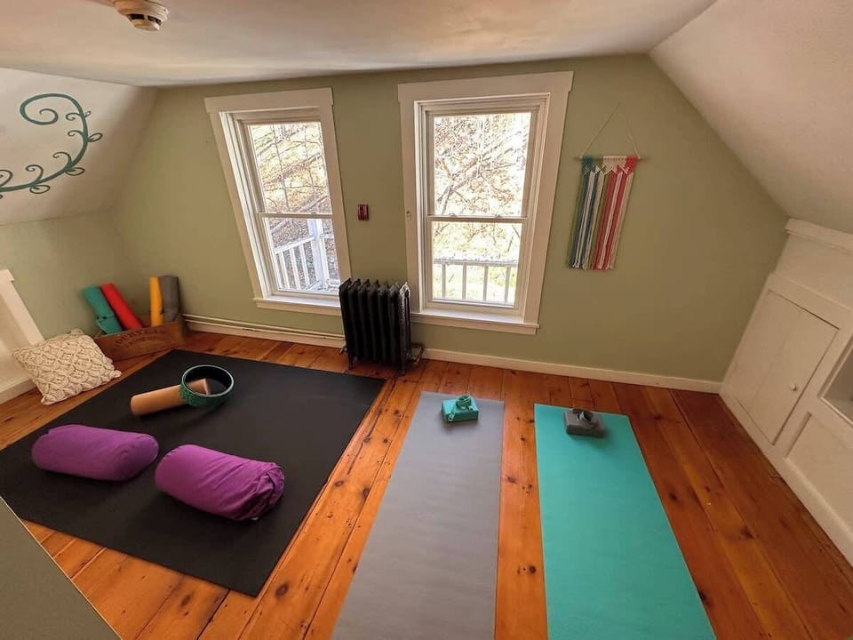 While the 3rd floor has private bedrooms that are locked, what you will find open is our yoga, meditation room for your time away from the slopes or to recharge. Or let's face it, maybe you just need some alone time?