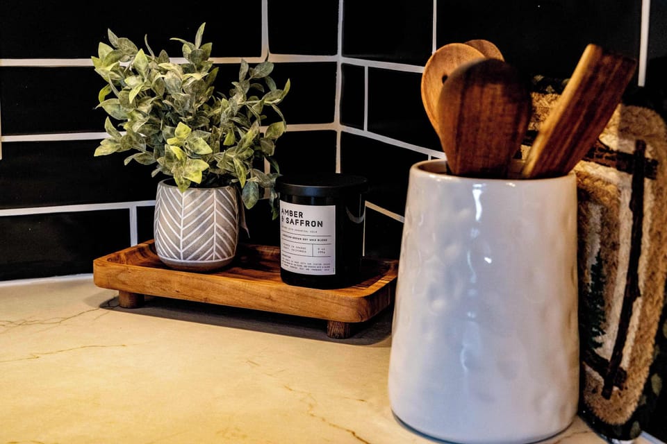 Cute decor and homey touches throughout