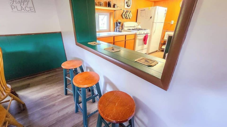 Cute breakfast bar for enjoying your morning cup of coffee 