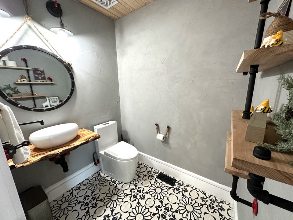 Half bath on 1st floor