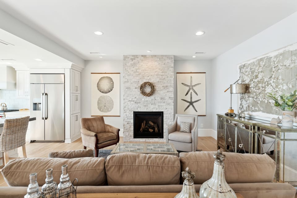 Another view of the second living space (fireplace not for guest use)