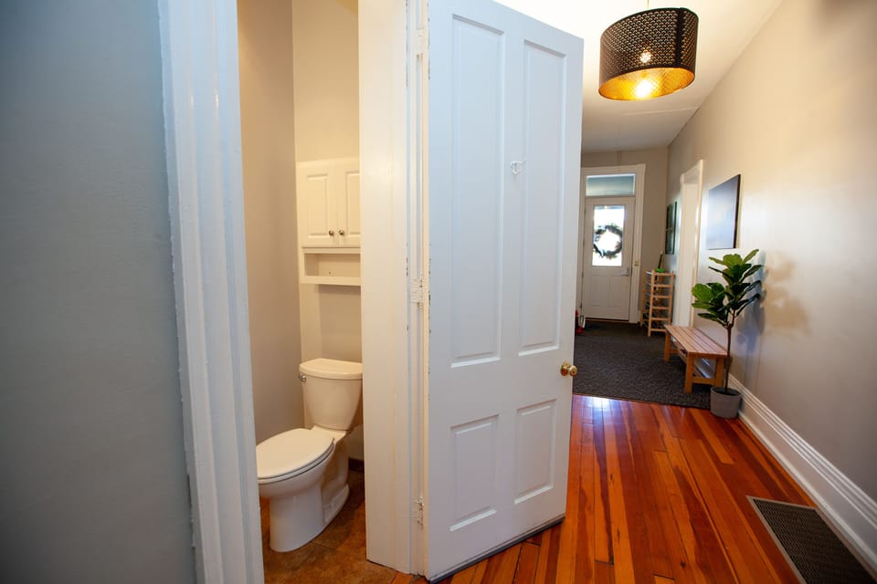 First floor half bath
