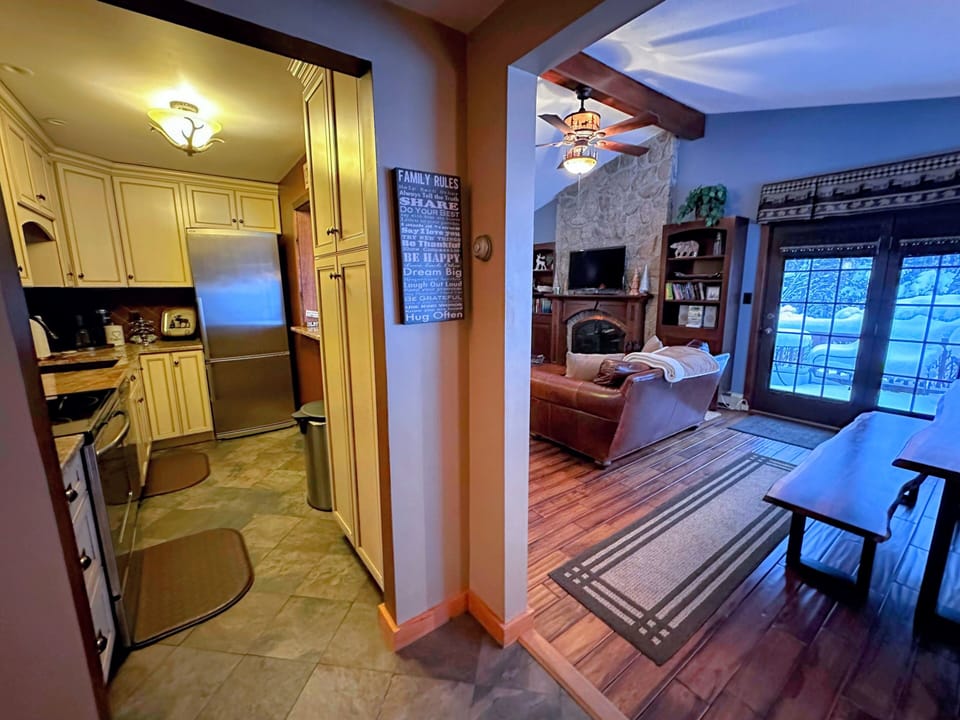 Kitchen and living area