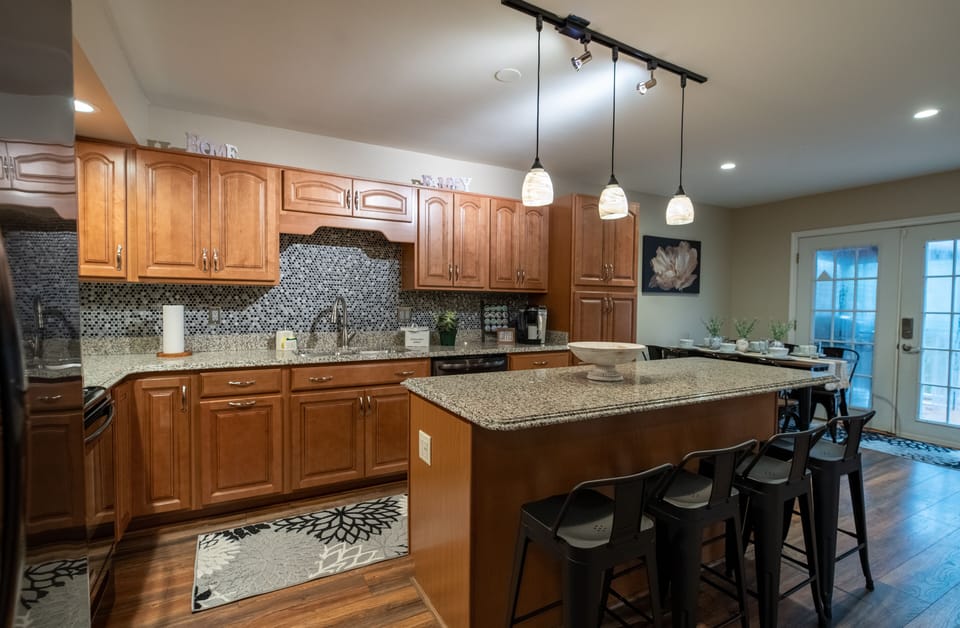 Fully stocked kitchen