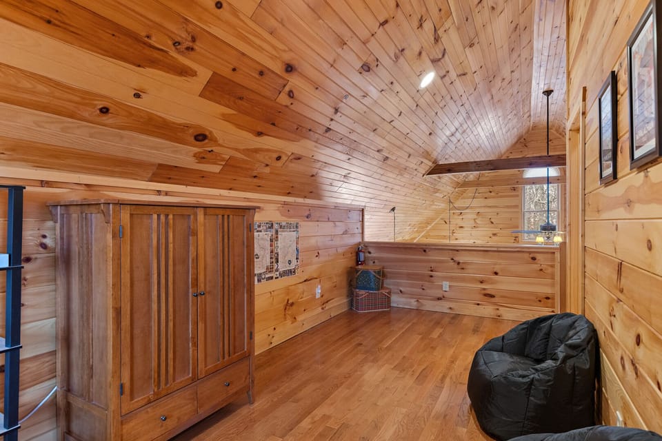 Bean Bag Chairs in the Landing Area of the Loft