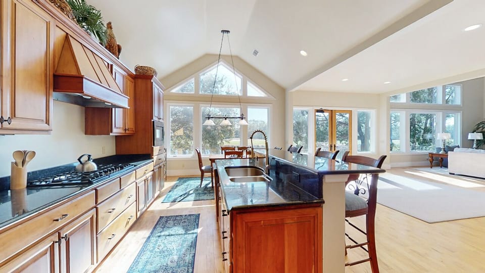 Kitchen with Views of the 11-mile Lagoon System