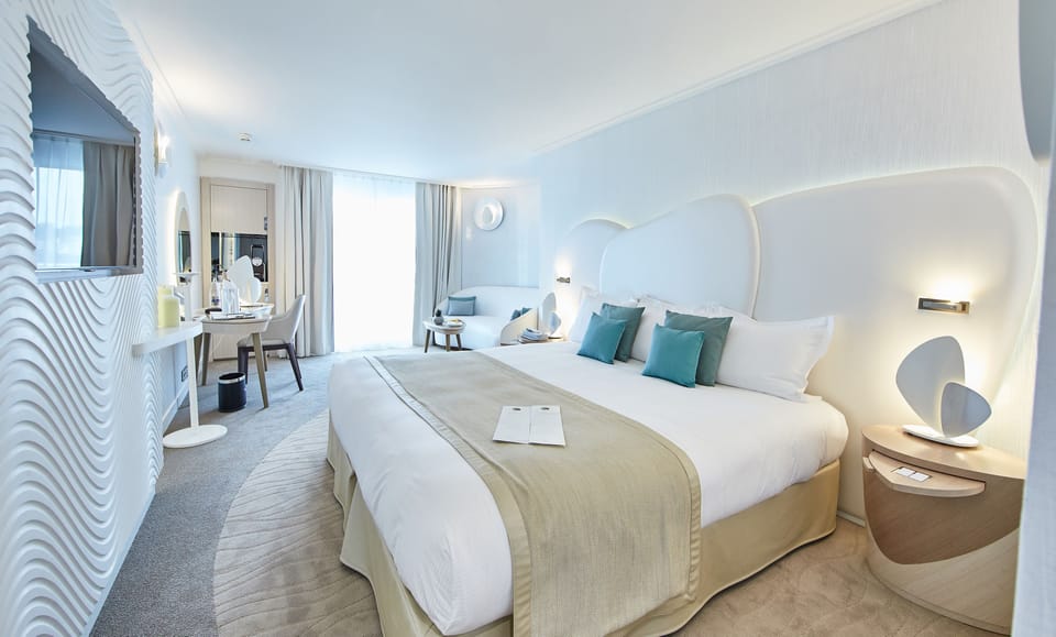 Superior Double Room - Terre & Mer | Memory foam beds, in-room safe, desk, blackout drapes