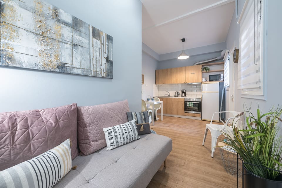 City Apartment | Individually decorated, individually furnished, desk, laptop workspace