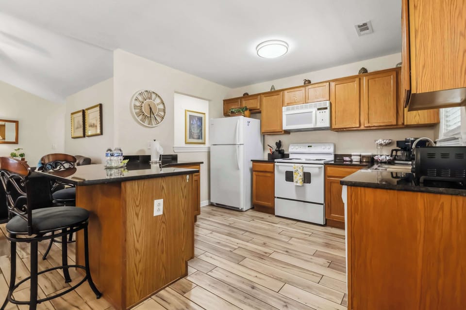 Plenty of space for home cooked meals