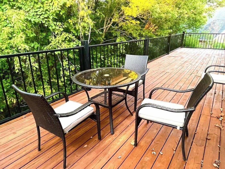 Back Patio with Furniture and Table