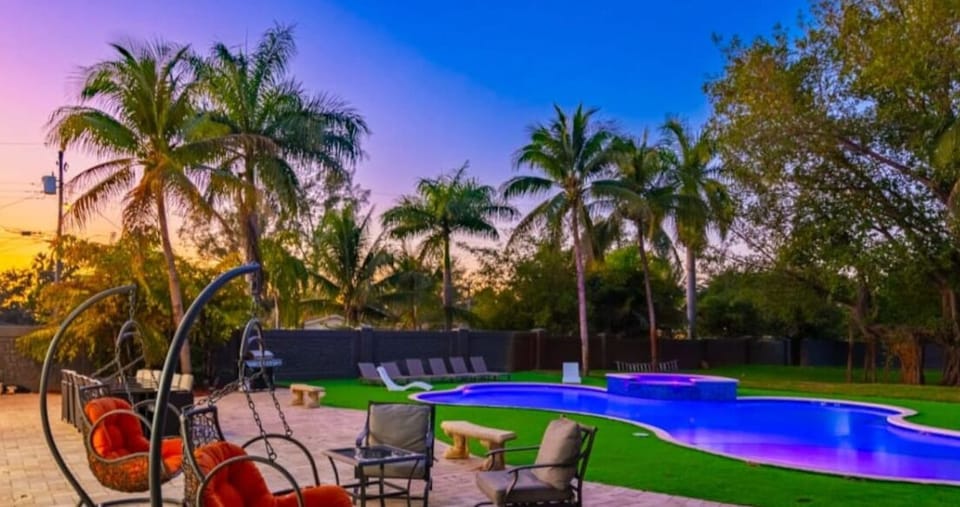 Pool is not heated.