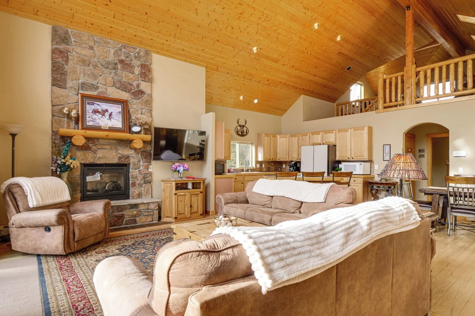 Living Room | Main Level | Stairs Required | Ceiling Fan