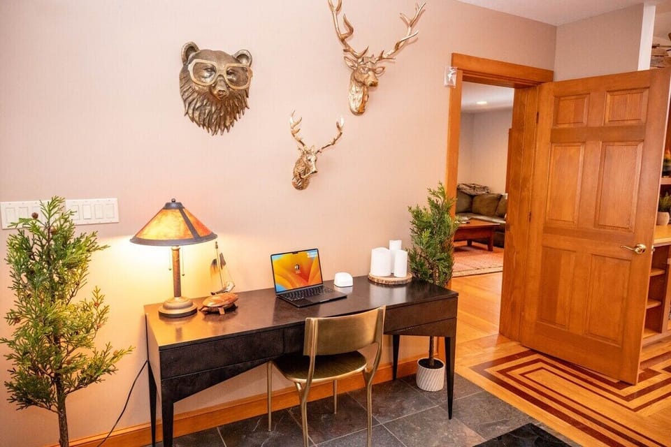Double sided door leading to the In Law suite