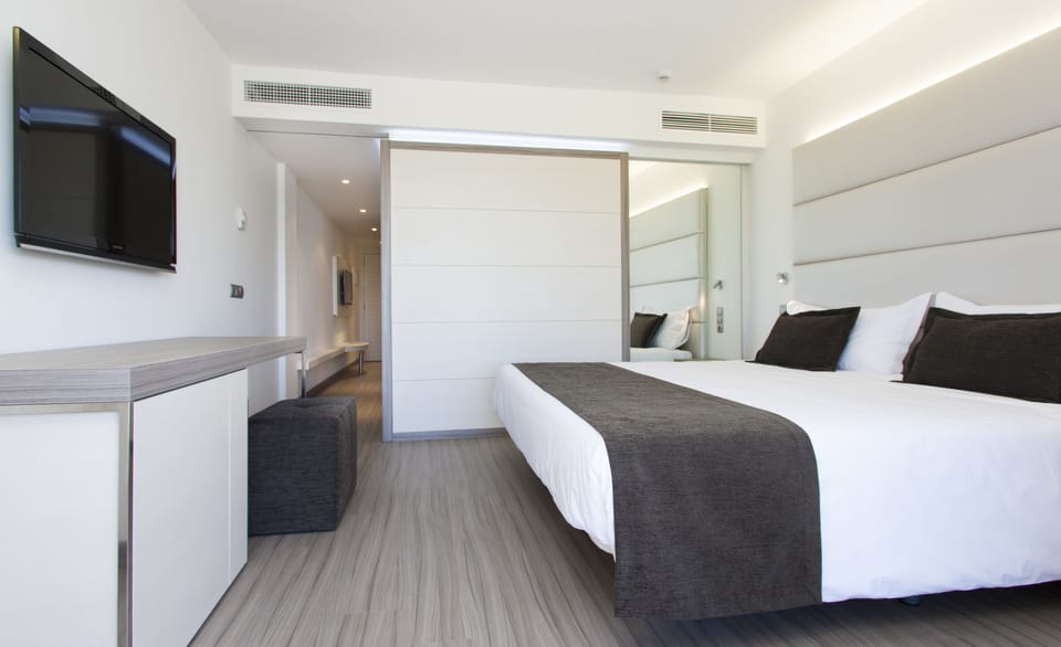 1 bedroom, desk, laptop workspace, iron/ironing board