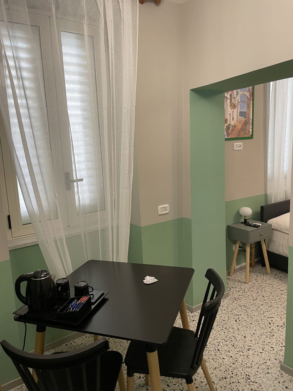 Standard Double Room, Courtyard View | Living area | 42-inch Smart TV with digital channels, TV, streaming services